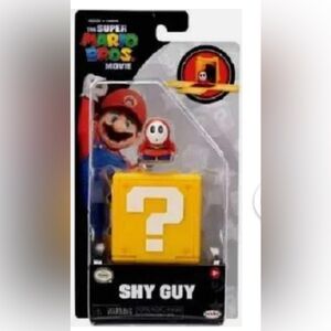 THE SUPER MARIO BROS. MOVIE 1.25” Shy Guy Mini Figure with Question Block